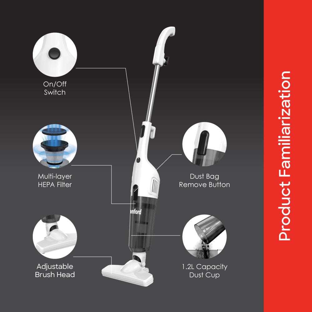 Sanford 1.2 L Handheld Vacuum Cleaner SF876VC