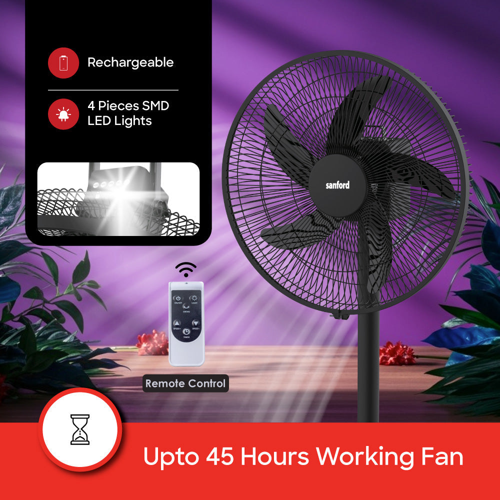 Sanford 16 inch Rechargeable Multi-functional Stand Fan | SF965RTF