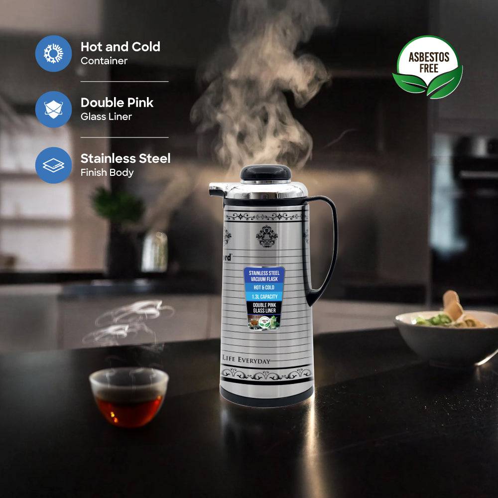 Sanford 1.3L Double Glass Liner Vacuum Flask | SF1687VF- - SANFORD MIDDLE EAST DWC L.L.C