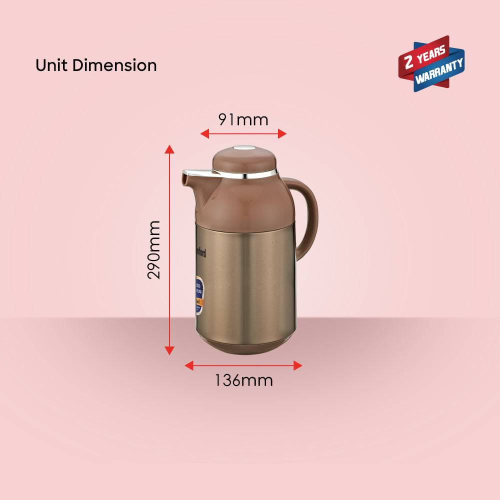 Sanford 1.6L Double Glass Liner Vacuum Flask | SF10517VF - SANFORD MIDDLE EAST DWC L.L.C