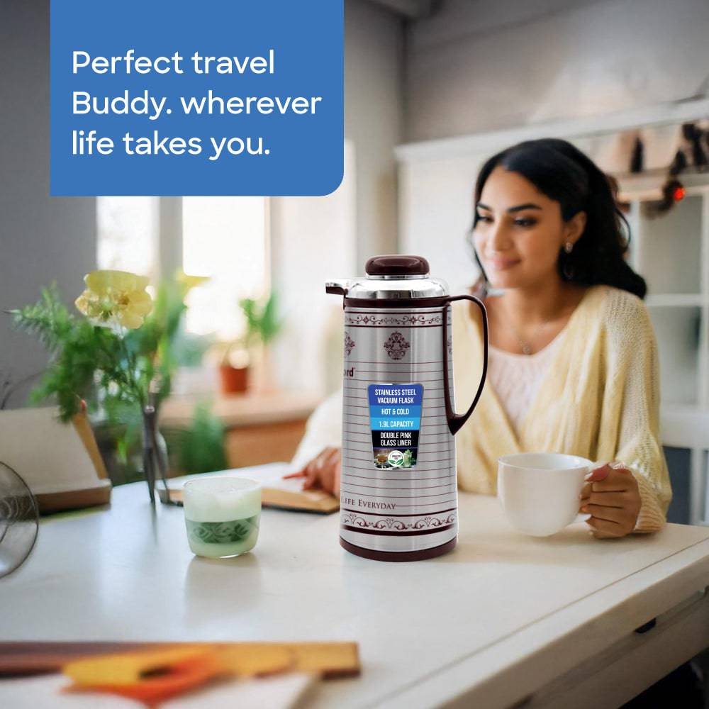 Sanford 1.9L Double Glass Liner Vacuum Flask | SF1689VF - SANFORD MIDDLE EAST DWC L.L.C
