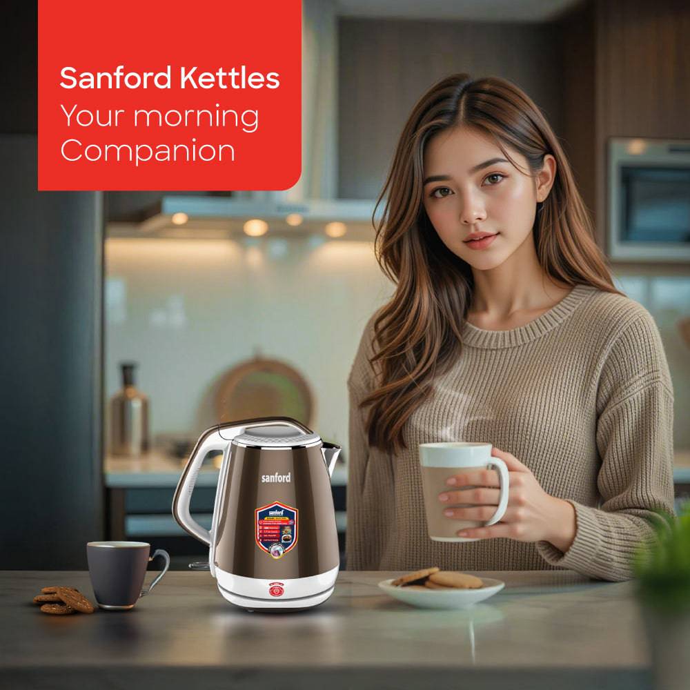 Sanford 1.7 L Double Layer Cordless Electric Kettle | SF3364EK - SANFORD MIDDLE EAST DWC L.L.C