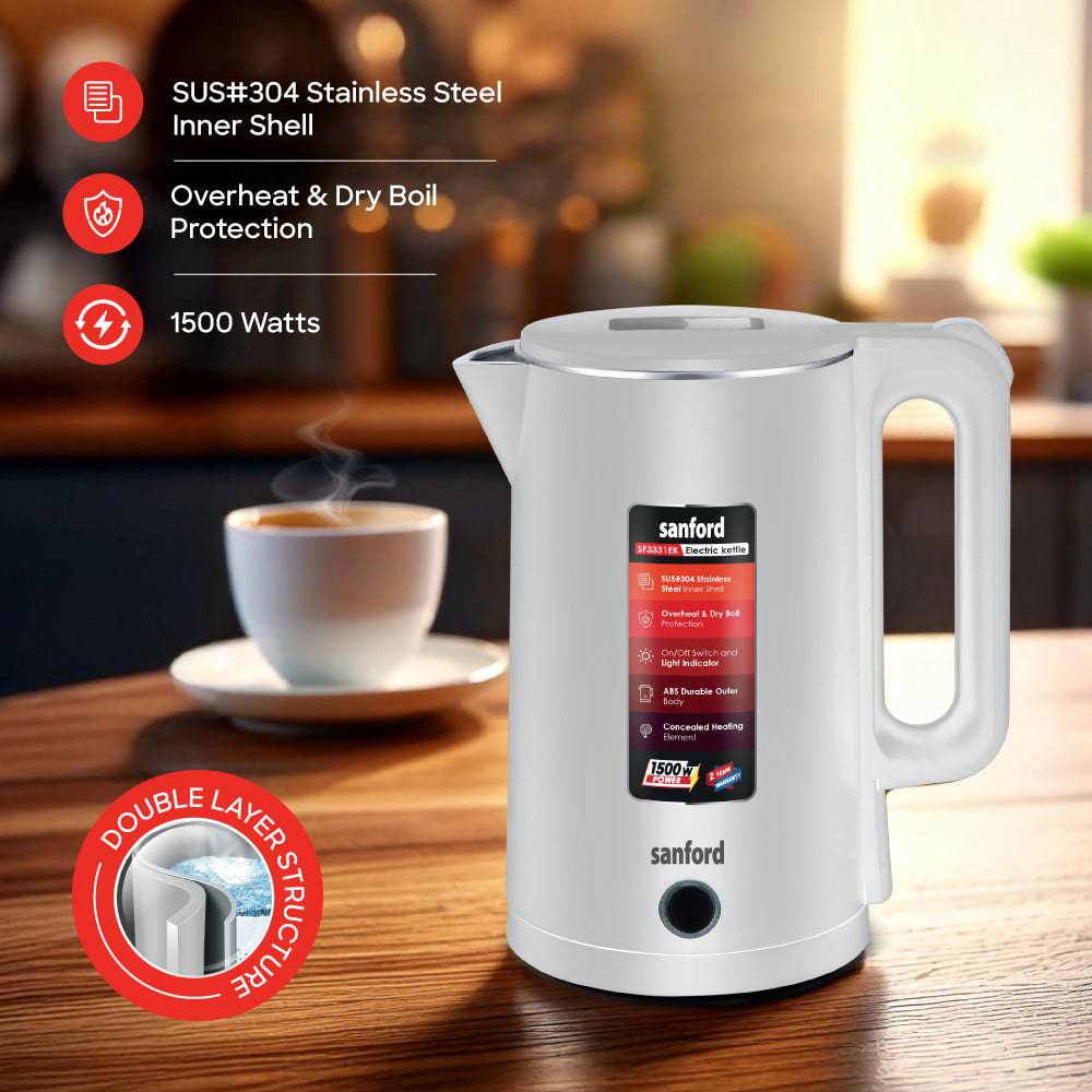 SF3331EK - 1.8L Electric Kettle - SANFORD MIDDLE EAST DWC L.L.C