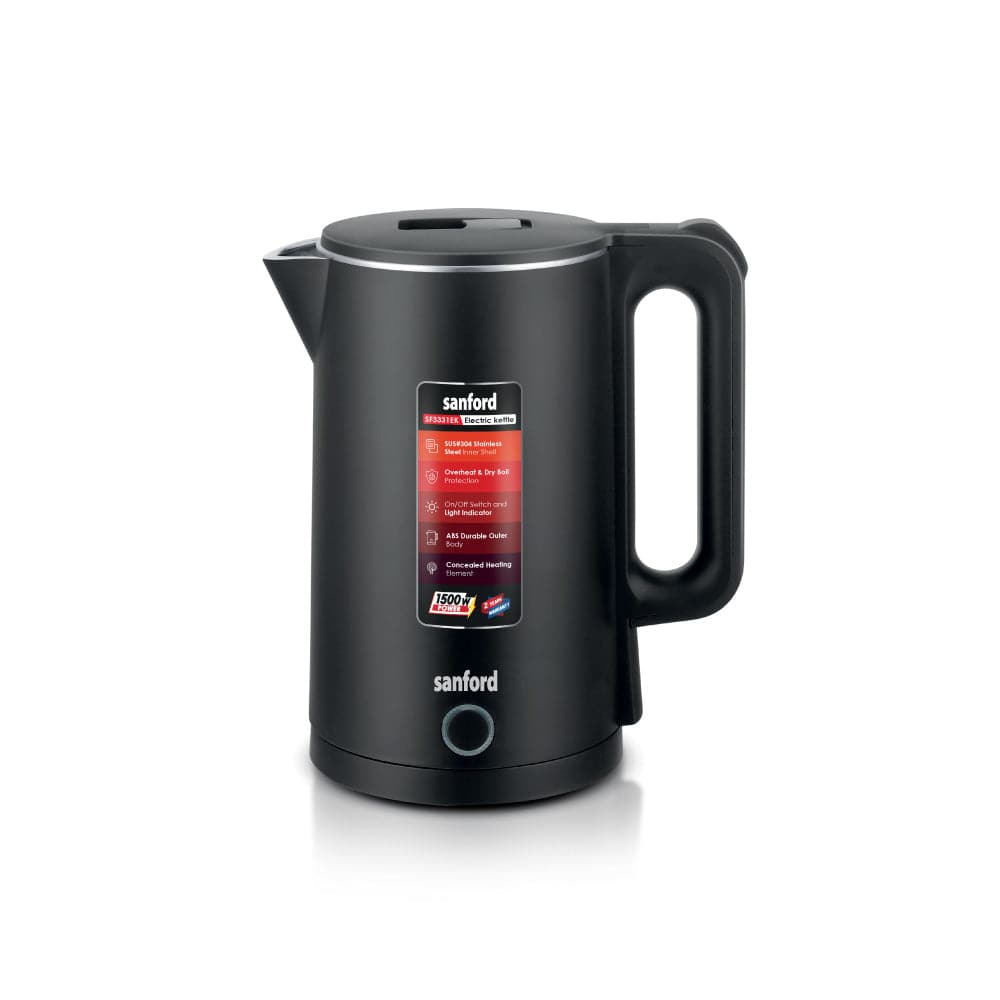 Sanford 1.8 L Double Layer Cordless Electric Kettle | SF3331EK - SANFORD MIDDLE EAST DWC L.L.C