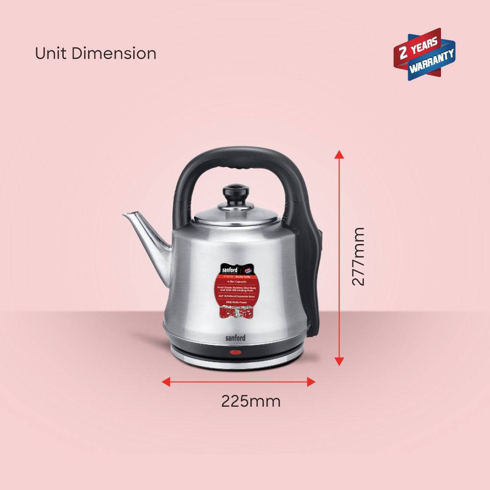 Sanford 4.1 L Stainless Steel Cordless Electric Kettle | SF1857EK - SANFORD MIDDLE EAST DWC L.L.C