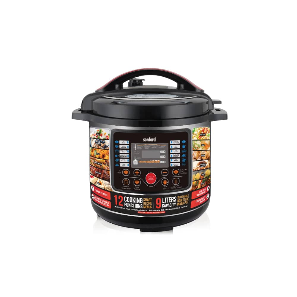 Sanford 9L Electric Pressure Cooker with multi function | SF3202EPC - SANFORD MIDDLE EAST DWC L.L.C