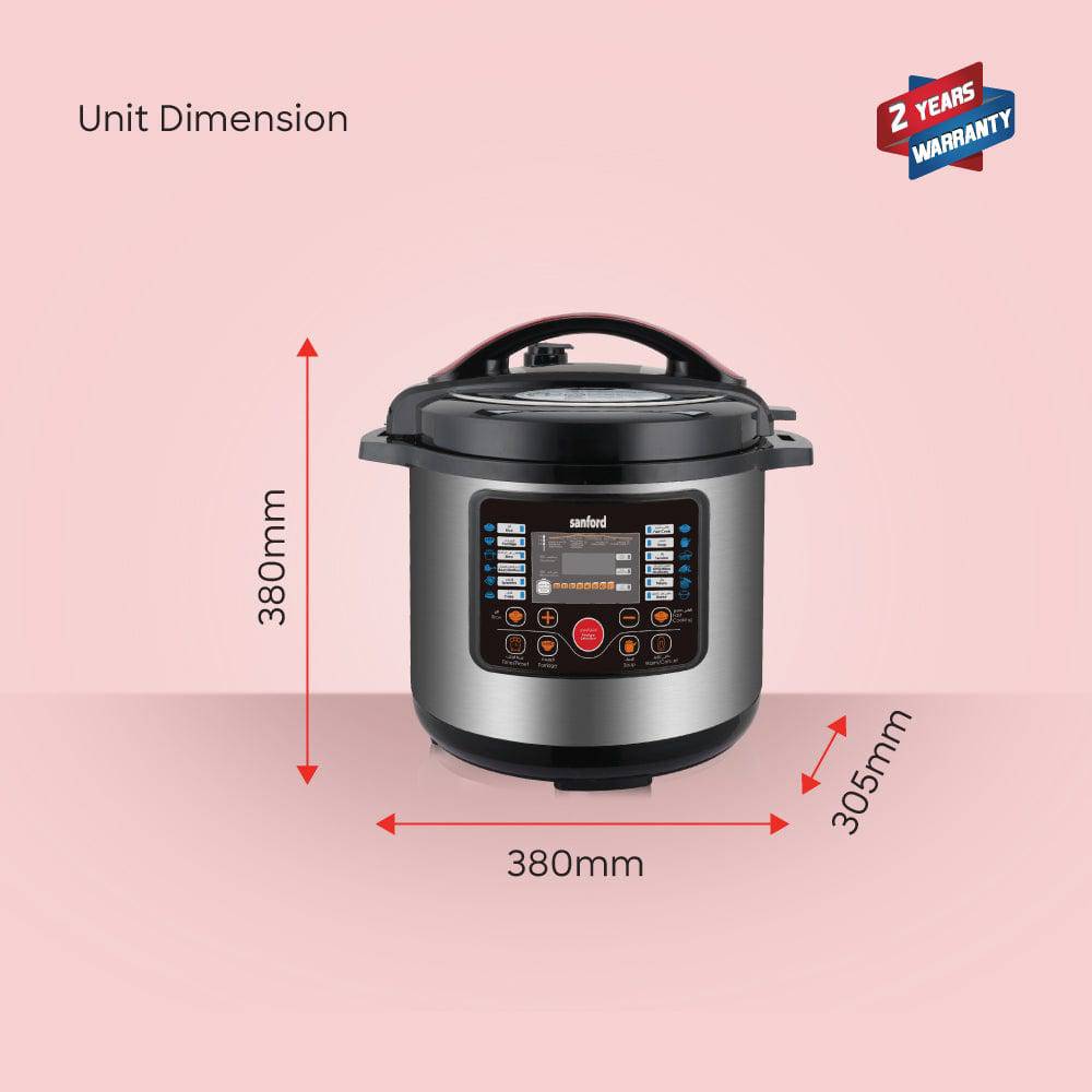 Sanford 9L Electric Pressure Cooker with multi function | SF3202EPC - SANFORD MIDDLE EAST DWC L.L.C