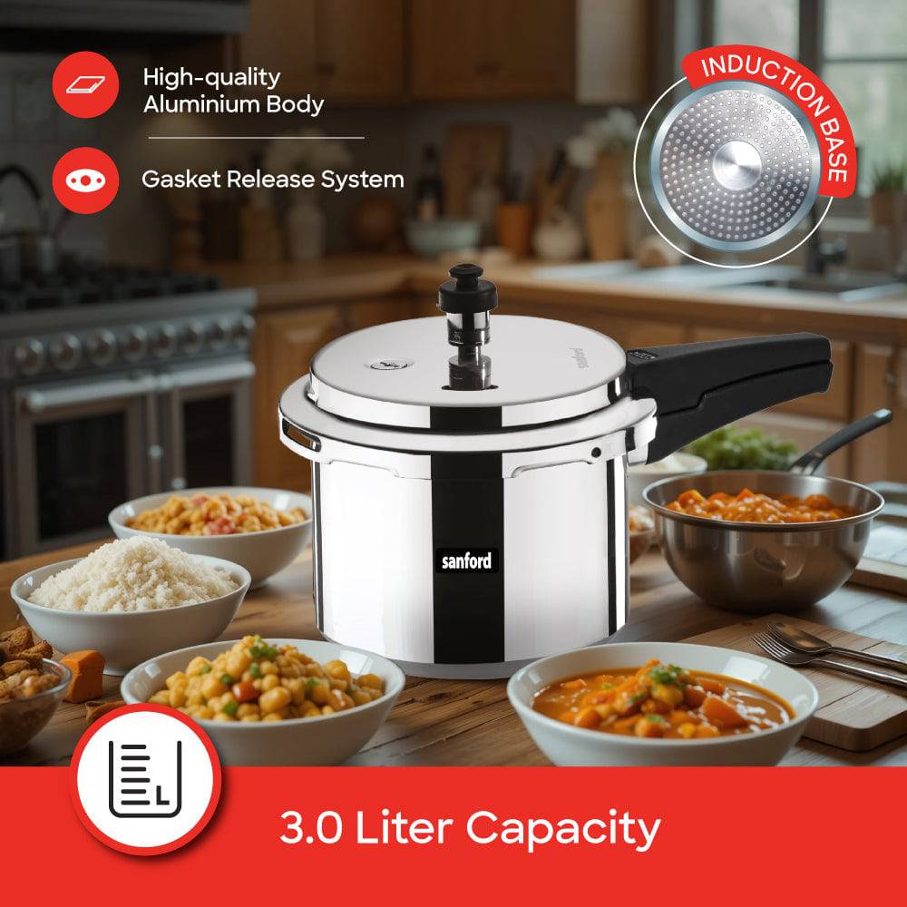 Sanford Aluminum Pressure Cooker 3.0L | SF3252PC - SANFORD MIDDLE EAST DWC L.L.C