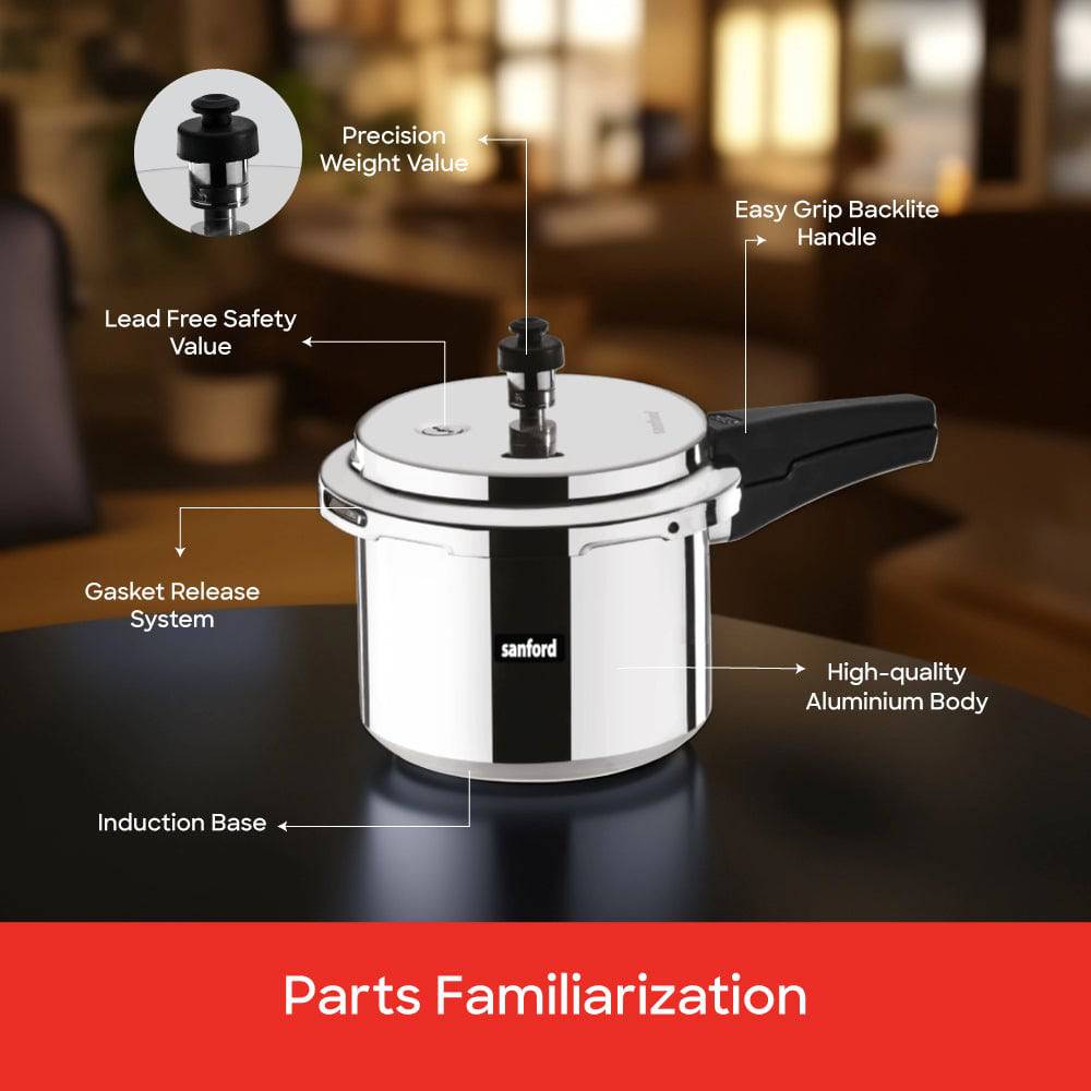 Sanford Aluminum Pressure Cooker 3.0L | SF3252PC - SANFORD MIDDLE EAST DWC L.L.C