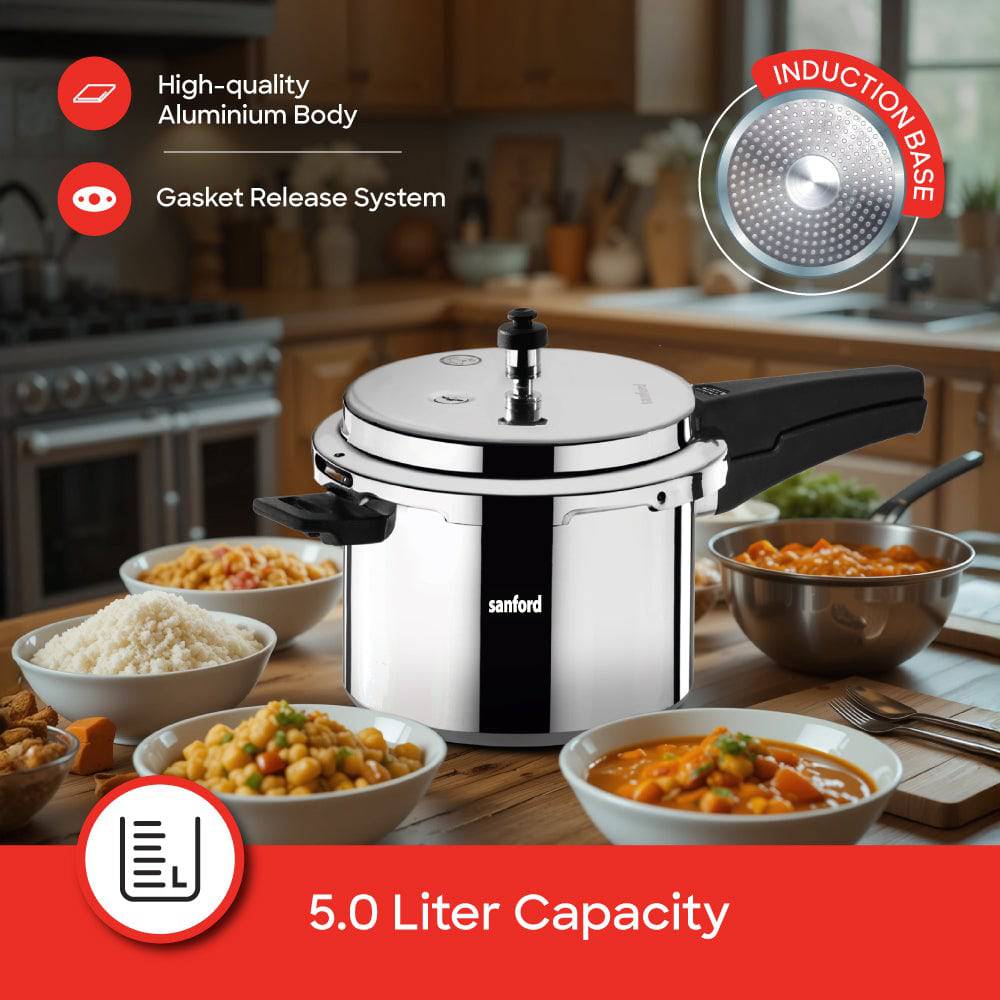 Sanford Aluminum Pressure Cooker 5.0L | SF3253PC - SANFORD MIDDLE EAST DWC L.L.C