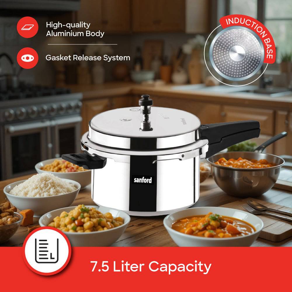 Sanford Aluminum Pressure Cooker 7.5L | SF3254PC - SANFORD MIDDLE EAST DWC L.L.C