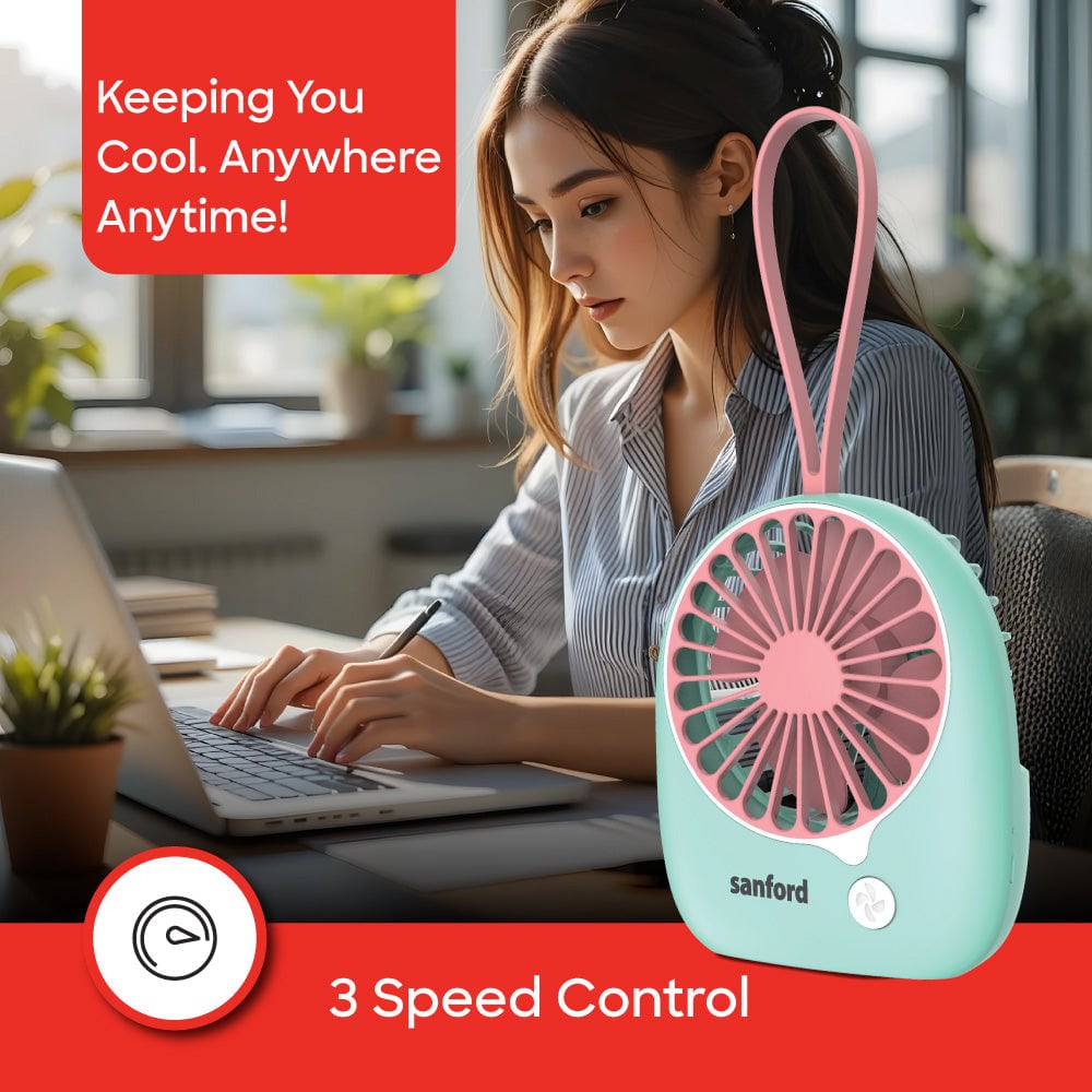 Sanford Rechargeable Mini Fan | SF6653MFN - SANFORD MIDDLE EAST DWC L.L.C