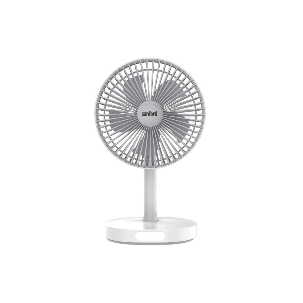 Sanford Rechargeable Mini Stand fan with Led |SF6667MFN - SANFORD MIDDLE EAST DWC L.L.C
