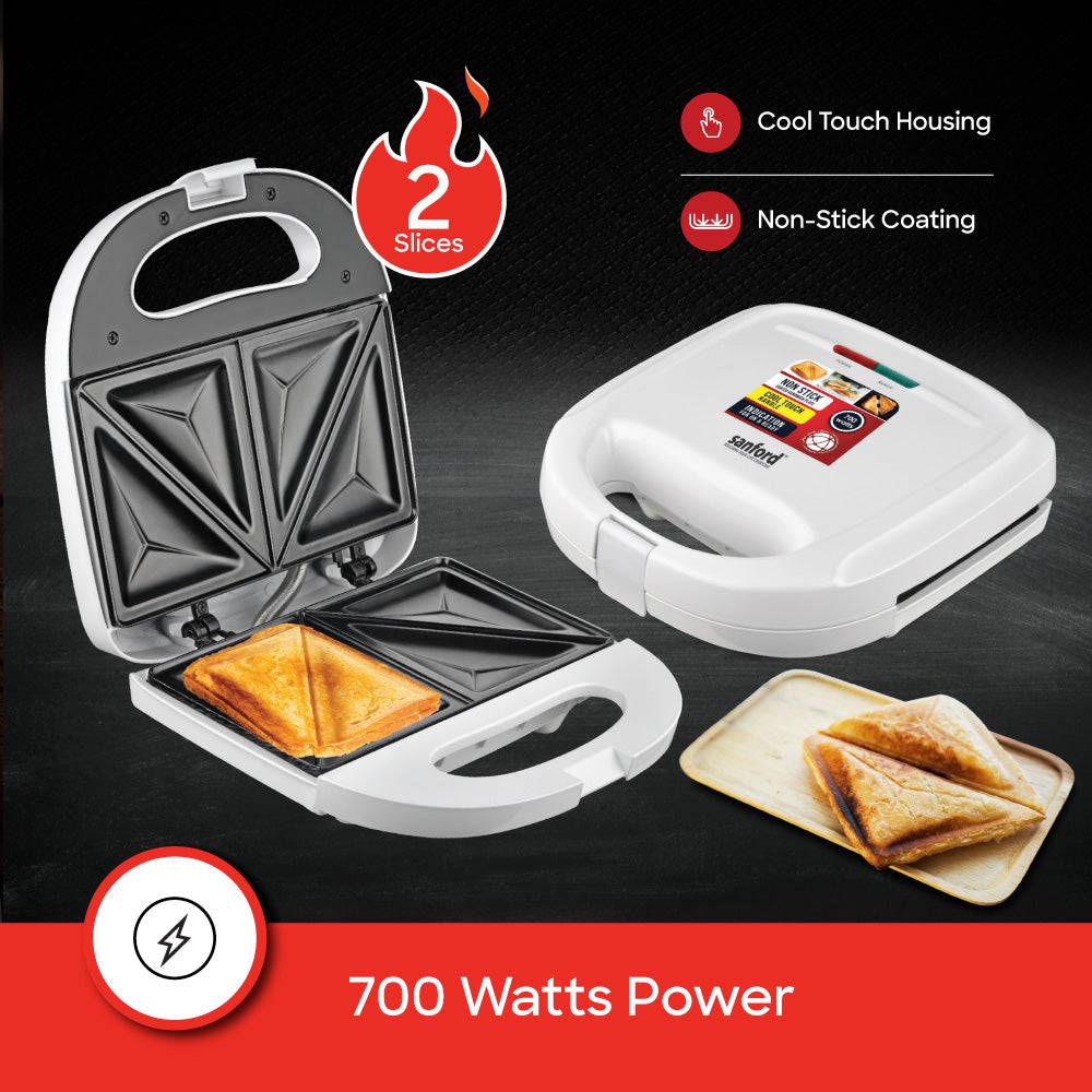 Sanford 2-Slice Sandwich Toaster | SF5721ST - SANFORD MIDDLE EAST DWC L.L.C