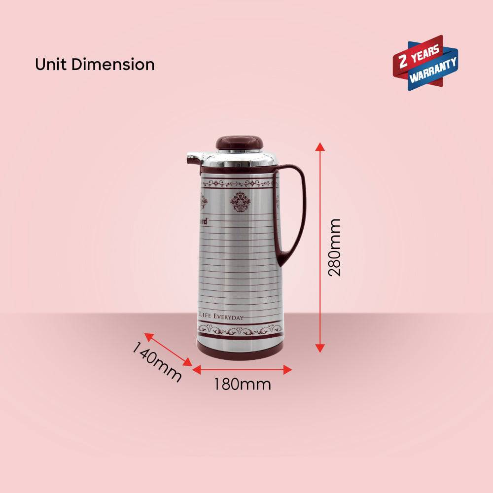 Sanford 1.3L  Double Glass Liner Vacuum Flask | SF1687VF- - SANFORD MIDDLE EAST DWC L.L.C